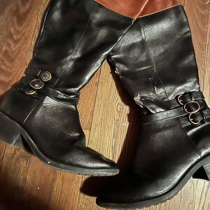 Macy’s Black and Brown Riding Boots